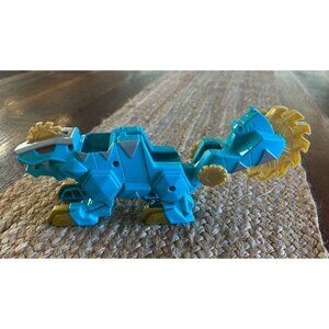 Power Rangers Dino Thunder Stegosaurus Zord Toy 2004 Bandai Hasbro Blue & Yellow